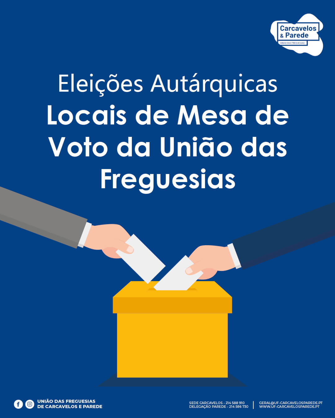 NotÃcia_ Eleições Autárquicas 2025 - Locais de Mesa de Voto (1)