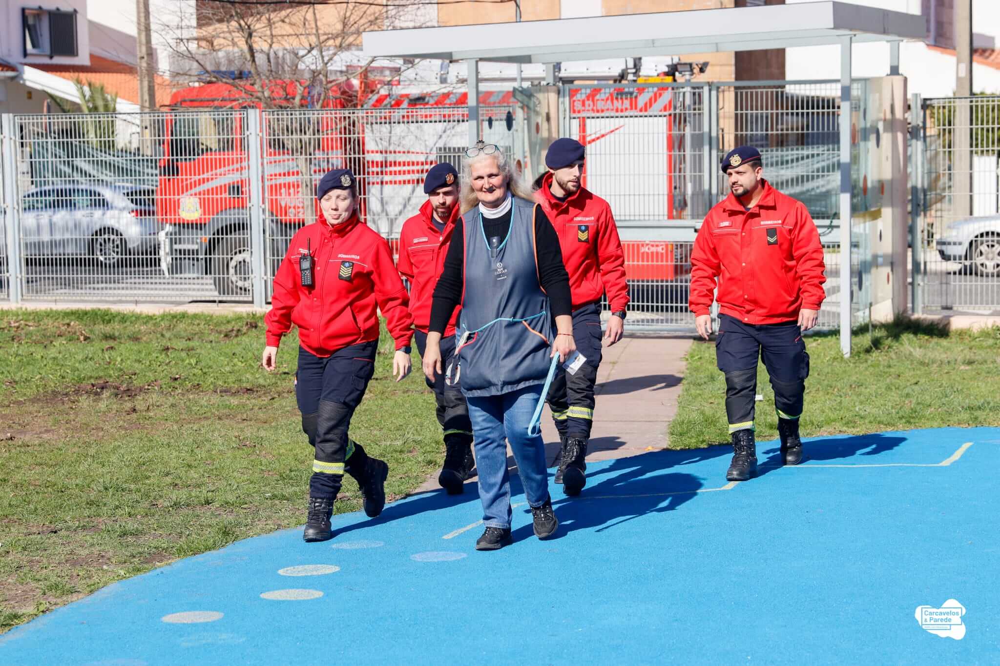 Simulacro de sismo na EB Lombos - 1