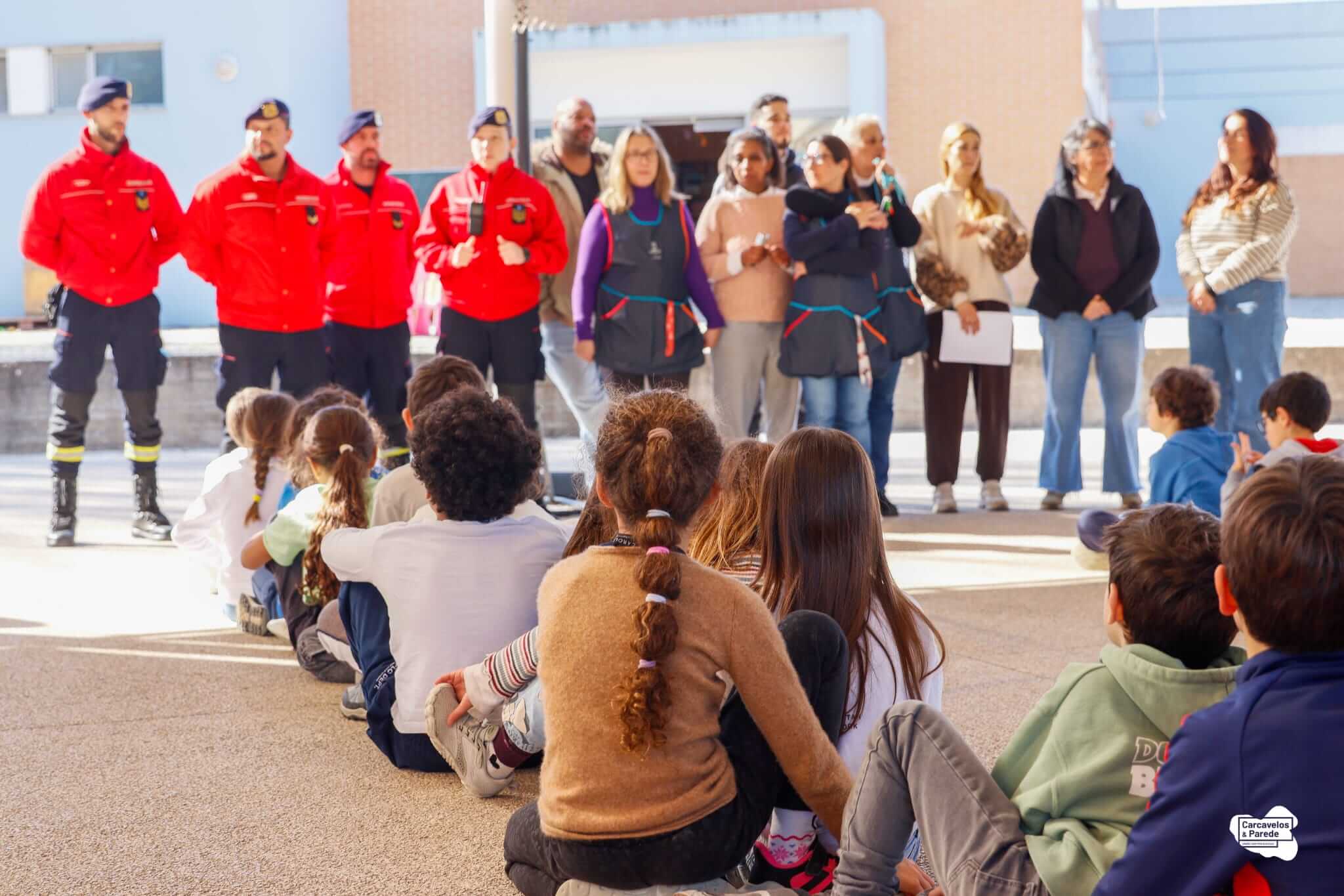 Simulacro de sismo na EB Lombos - 3